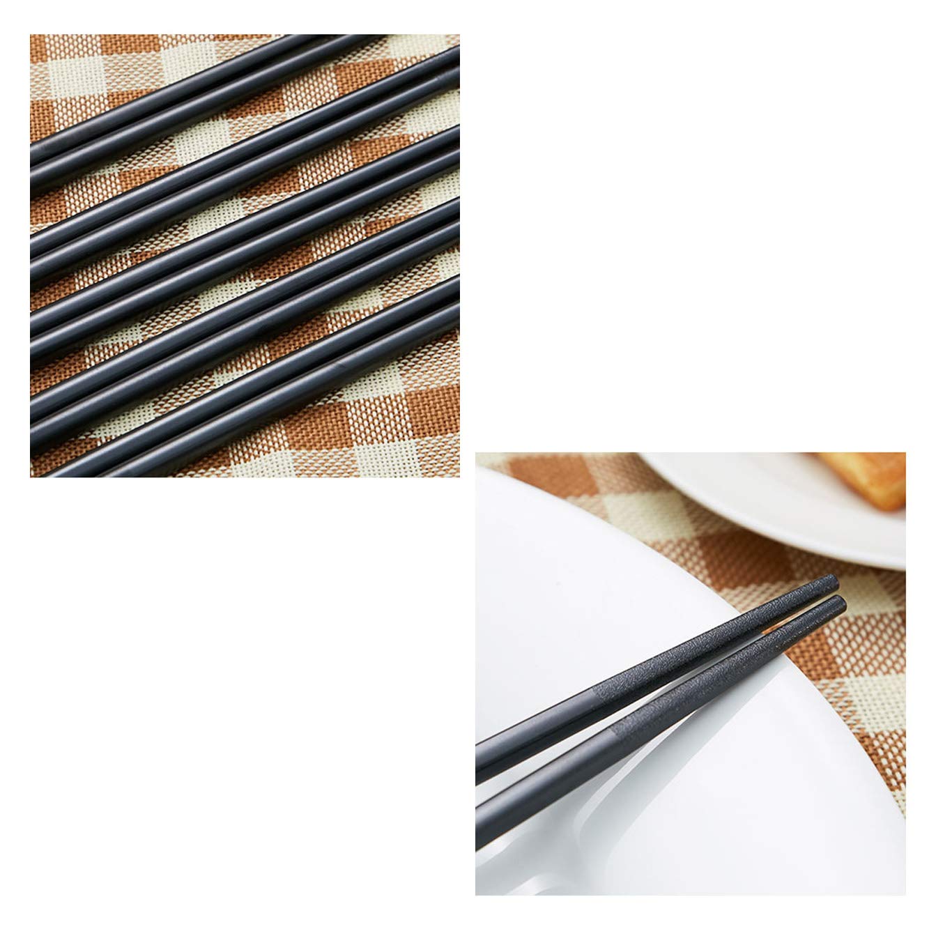 お箸　グラス Amazon | DTZN 5ペアグラスファイバー箸-再利用可能な箸食器洗い機用